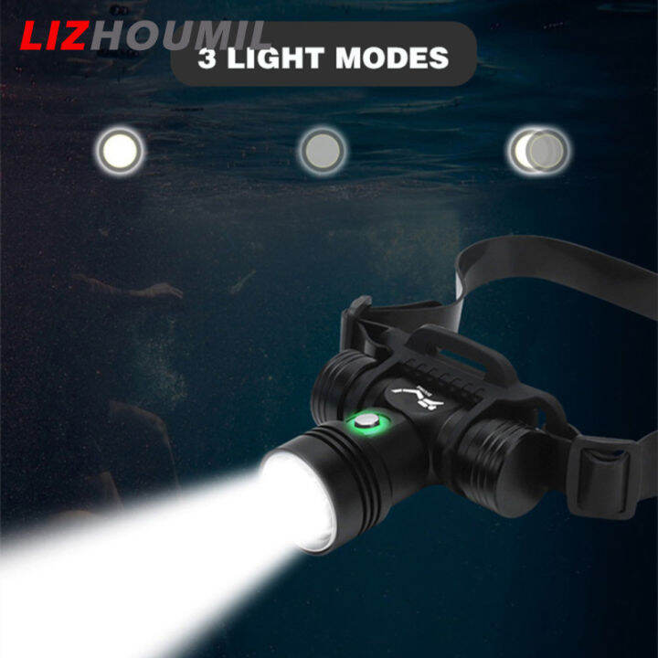 lizhoumil-คบเพลิงหัวไฟฉาย-led-พลังงานสูงแบบมัลติฟังก์ชั่น-dh06-sst40ใต้น้ำไฟดำน้ำพร้อมผ้าโพกศรีษะ