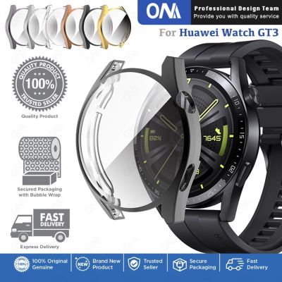 Screen Protector Case for Huawei Watch GT3 Pro GT 3 GT2 GT 2 46mm Full Coverage Bumper Soft TPU Protective Cover Nails  Screws Fasteners