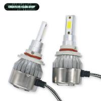 [ANYA Auto Parts] 2ชิ้น/คู่ C6 Led ไฟหน้าไฟ LED 9005ชิป COB เย็นสีขาว6000K 72W 12V 7200LM ไฟหน้าอัตโนมัติแหล่งกำเนิดแสงสีขาว