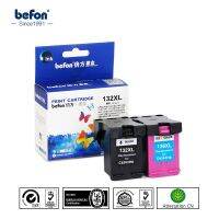 Befon ตลับ136xl 132xl ที่ผลิตใหม่อะไหล่สำหรับ Hp 136 132สำหรับ Deskjet 5440 Photosmart 2570 2573 7800 9361 9362