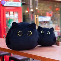 8cm Black Cat Shaped Soft Plush Pillows Doll Lovely Cartoon Animal Stuffed Toys Girls Birthday Gifts Ornaments Pillows  Bolsters