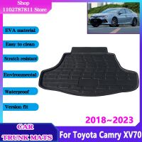 แผ่นรองท้ายรถยนต์เก็บของสำหรับ Toyota Camry 2023อุปกรณ์เสริม2018 ~ 2022 XV70 70แผ่นซับทำความสะอาดง่ายกันลื่นพื้นท้ายรถ