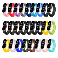 Silicone Strap for Xiaomi Mi Band6 5 4 3 Wristband Bracelet Replacement Belt For Mi5 MiBand 6 Smart Watch Wrist Color TPU Strap Smartwatches