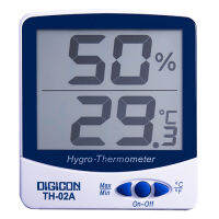 เครื่องวัดอุณหภูมิ ความชื้นดิจิตอล Thermo Hygro DIGICON TH-02A โดย แสงชัยมิเตอร์