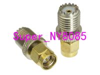 1pce mini UHF miniUHF female jack to SMA male plug RF coaxial adapter connector