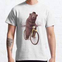 Barnabus Bear Bike Circus Men Tops MenS Crew Neck T-Shirts Cotton Clothing Short Sleeve Oversized Graphic Summer New Tshirts S-4XL-5XL-6XL