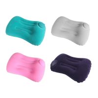 U Shaped Travel Pillow Press Type Air Inflatable Portable Sleeping Airplane Pillow Car Pillow Bedding Soft Neck Cushion