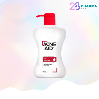 Acne-Aid liquid cleanser สำหรับผิวมันและผสม ขนาด 500ml หัวปั๊มสีแดง