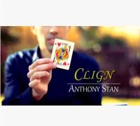 Clign โดย Anthony S (Gimmick Online Instruct) -การ์ด Magic Tricks Close Up Magic Props Illusions สนุก,Magia ของเล่น