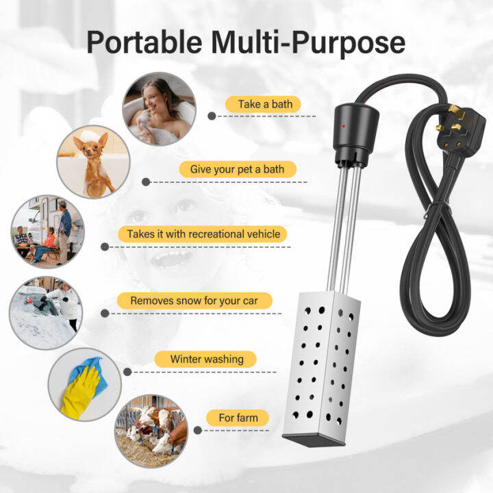 Electric Immersion Water Heater, Bucket Water Heater, Household High