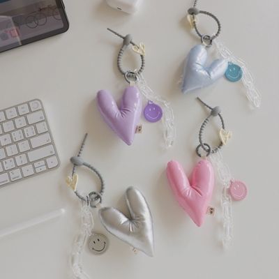 New minimalist cotton filled love confession pendant designed by female niche backpack pendant bag accessory keychain