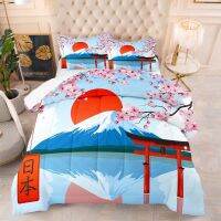 [COD] digital printing thick feather silk air-conditioning quilt Ukiyo-e style quilted cross-border foreign trade