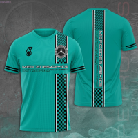 summer (สต็อกเพียงพอ) New mens top Mercedes AMG Petronas car F1 3D T-shirt คุณภาพสูง size:S-5XL