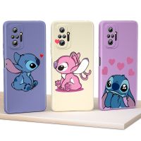 [ข้อเสนอพิเศษ] Romwe   Super น่ารัก Stitch Love สำหรับ Xiaomi Redmi หมายเหตุ9 9S 9T 8 8T 7 7S 6 5 11 10 10S 10T Pro Max Plus 5G Liquid ซิลิโคนเคสโทรศัพท์