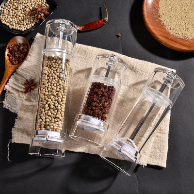 Multifunctional Seasoning Bottle Cylindrical Grinder Kitchen Accessories Seasoning Grinder Acrylic Grinder Kitchen Grinder