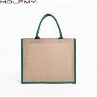 Jute Handbag Shopping Color Membrane Beach Tote 2021 New DropshipSupport Customiza