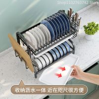 Kitchen Tableware Drain Rack Stand Bowls Dishes Plate Storage Kitchen Seaoning Rack Kitchen Tool Accessories Organizer