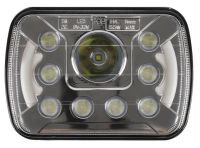 Sxma ไฟหน้ารถขนาด55W 7นิ้วพร้อมทางวิบาก Angel Eye Drl ไฟหน้า Led สำหรับรถบรรทุกเชโรกี Xj Wrangler Yj 1ชิ้น