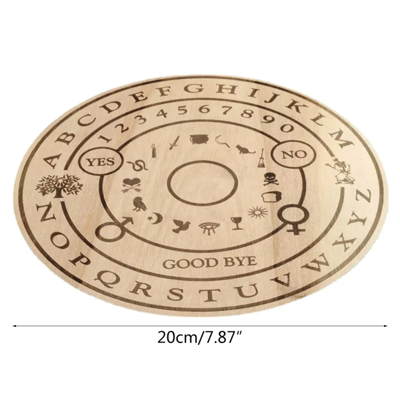 Wooden Astrology Pentacle Altar Plate Divination Coaster Mat ...