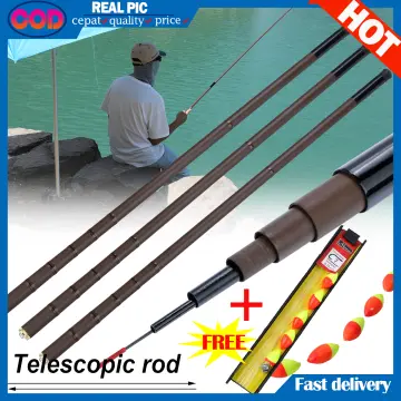 GHOTDA Telescopic Rock Fishing Rod 100% Carbon Fiber Fishing Pole  2.7/3.6/4.5/5.4/6.3M