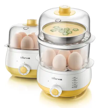 Steam Eggs Egg Boiler Stainless Steel Household Small Double-Layer Artifact  Automatic Power Off Breakfast Machine Egg Cooker - AliExpress