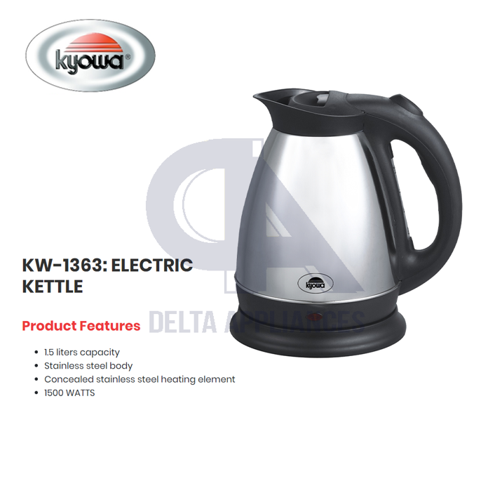 Kyowa KW1363 Electric Kettle 1.5L Lazada PH