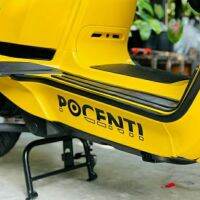 Sticker Pocenti สติกเกอร์ไดคัท ติดที่วางเท้า Lambretta หล่อ ลงตัวไปกับ แลมเบรตต้า จาก Pocenti Scooters