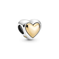 Jewelry 2021 925 original charms Golden heart charms for jewelry making Suitable for Women To Wear