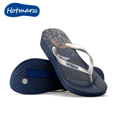 Hotmarzz - Heima 2022 ผู้หญิง Flip Flop ส้นสูงกันน้ำลื่นคลิปรองเท้าชายหาดฤดูร้อน HM70189201