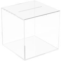 ┅ jiozpdn055186 Transparente Mealheiro Unopenable para Crianças e Adultos Desktop Cash Container Saving