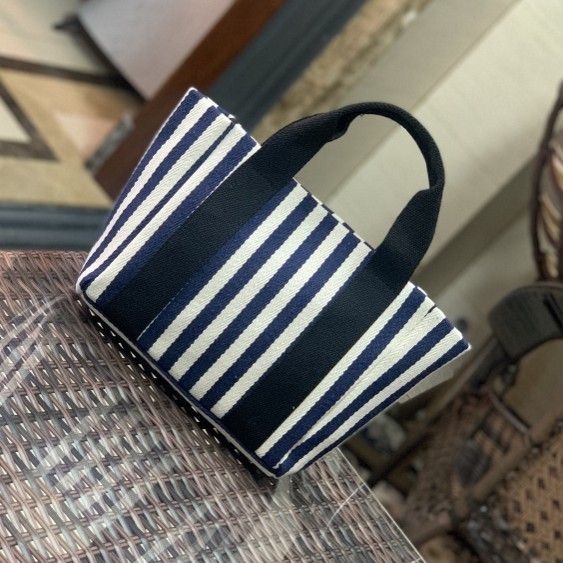 กระเป๋าถือผ้าแคนวาสเนื้อดีdushiabu-canvas-bag-canvas-bag-stripe-ซิปบน-ผ้าตั้งเป็นทรงไม่ย้วย-สินค้ามีสต๊อกพร้อมส่งค่ะ