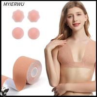 MYIERWU ไม่มีสารละลายบรา เทปยกกระชับหน้าอก บราแบบเหนียว ยกกระชับหน้าอกได้ทันที Boob Tape คลุมหัวนมผู้หญิง แพทช์หน้าอก ชุดชั้นในที่มองไม่เห็นร่างกาย