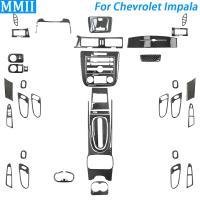 สำหรับ Chevorolet Impala 2006-2013อุปกรณ์เสริมคาร์บอนไฟเบอร์เกียร์ Shift Air Outlet แผงประตู Trim รถตกแต่งภายในสติกเกอร์