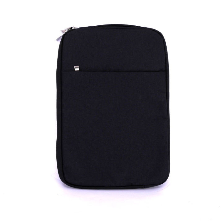 11-6-inch-premium-denim-series-vertical-shockproof-sleeve-case-bag-with-pocket-bag-case-for-macbook-retina-pro-air-11-6-inch-intl-ดำ
