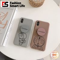 เคสมือถือลายแมวโดราเอมอนภาพวาดสีสำหรับ OPPO A83 A3 A5 A7X R17เรโน่ตัวยึดถุงลมนิรภัย F11ซองป้องกัน TPU กันกระแทกกันลื่น