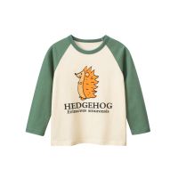 [COD] 27kids Korean version of childrens autumn long-sleeved T-shirt boy round neck bottoming baby clothes a generation