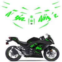 For Kawasaki NINJA250 NINJA300 EX300 NINJA 300 Ninja Motorcycle Accessories Fairing Sticker Whole Car Sticker Kit Decals  Emblems