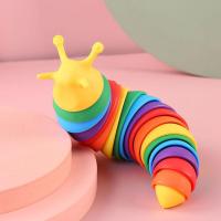 Fidget Slug Colorful Caterpillar Toy Educational Vent Fidget Baby Toy It Pop Stress Decompression Toys Toy Toys Reliever And D7U4