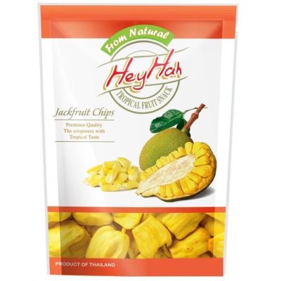 Heyhah ขนุนกรอบ เฮฮา Jack fruit chips ผลไม้แห้งไม่ผสมน้ำตาล (30g)