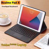 Capkeys รอบเคสแป้นพิมพ์ทัชแพดสำหรับแผ่น Realme Mini 2022 8.7นิ้วหนัง PU ผู้ถือยืนป้องกันปลอกครอบแป้นพิมพ์บลูทูธไร้สาย