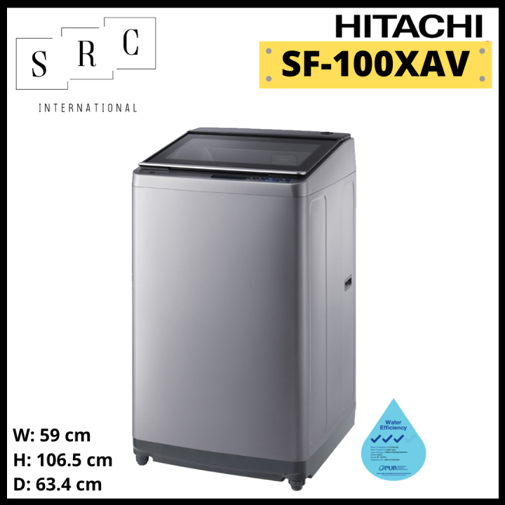 hitachi 10kg top load compact washer