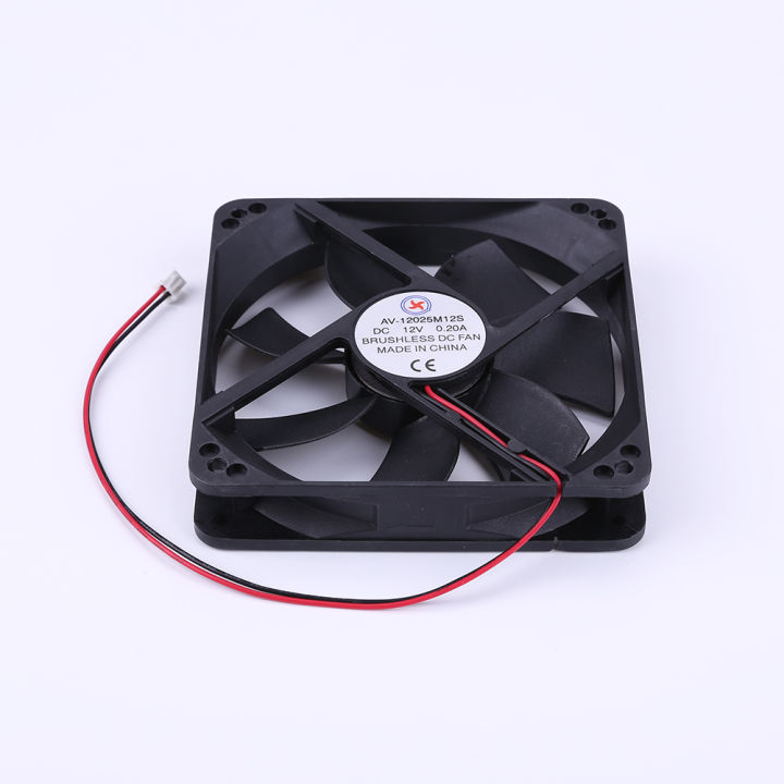 vktech-yd-1212025sh-dc12v-cooler-พัดลม118x118x24มม-7ใบมีดคอมพิวเตอร์-pc-พัดลมระบายความร้อน