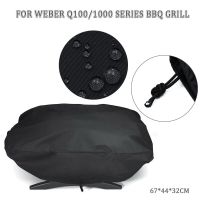 Dustproof BBQ Grill Protector 210D Coating Rainproof Sun Protection For Weber 7110 Q100 1000 Series BBQ Grill Cover