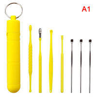 ?jiajia01? 7ชิ้น/เซ็ต EAR WAX pickers สแตนเลส earpick WAX Remover curette EAR Pick