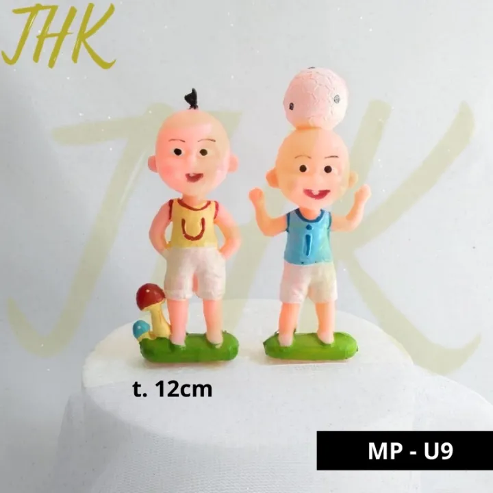 Mp U9 Hiasan Kue Topper Cake Plastik Upin Ipin Besar Lazada Indonesia