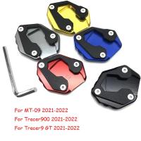 แผ่นขยายขาตั้งด้านข้างสำหรับรถจักรยานยนต์ยามาฮ่า MT-09 Mt 09 Tracer90 Tracer9 Gt 2021-2022แผ่นรองขยายขาตั้งเท้าสำหรับรถจักรยานยนต์