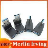 Merlin Irving Shop 4types 1pcs USB 3.0 A Male to Female Adapter Connector converter plug cable Adapters90 Degree Angle Coupler For Laptop PC