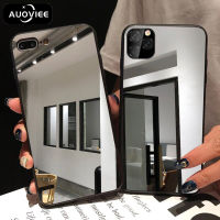 AUOVIEE เคสกระจกแต่งหน้าสำหรับ iPhone,เคสป้องกันโทรศัพท์มือถือสำหรับ iPhone 11 12 Pro Xs Max XR X