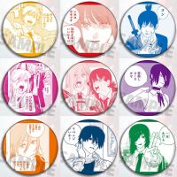 Chainsaw Man Anime Angel Hayakawa Aki Higashiyama Kobeni Brooches Q Version Badges Student Laser Badge Pins Clothes Backpack Fashion Brooches Pins