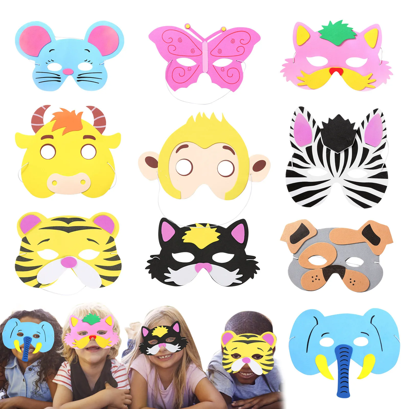 Jiping Animal Masks Animal Masks With Elastic Rope,Children's Masks Forest  Animals Birthday, Toy Eye Mask, Animal Masks For Children, Masquerade  Cosplay Mask Rubber Mask Devil Mask | Lazada PH